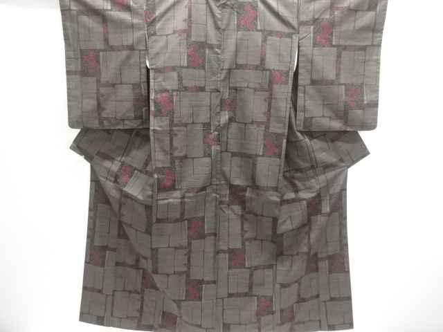 Japanese Kimono / Tsumugi Omeshi Silk